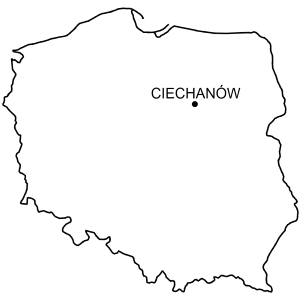 Mapa Zamek w Ciechanowie