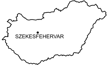Mapa Zamek Bory w Székesfehérvár