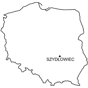 Mapa Zamek w Szydłowcu
