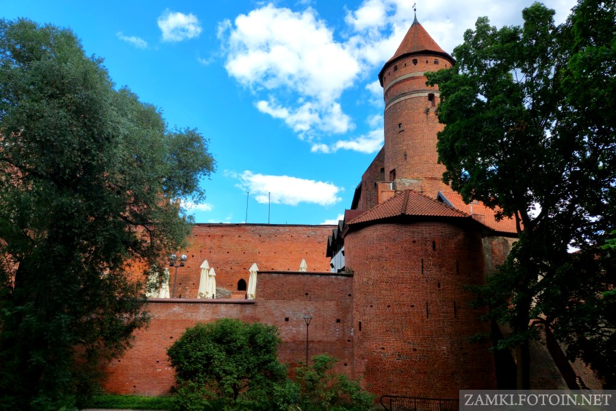 Zachodnie skrzydło zamku w Olsztynie
