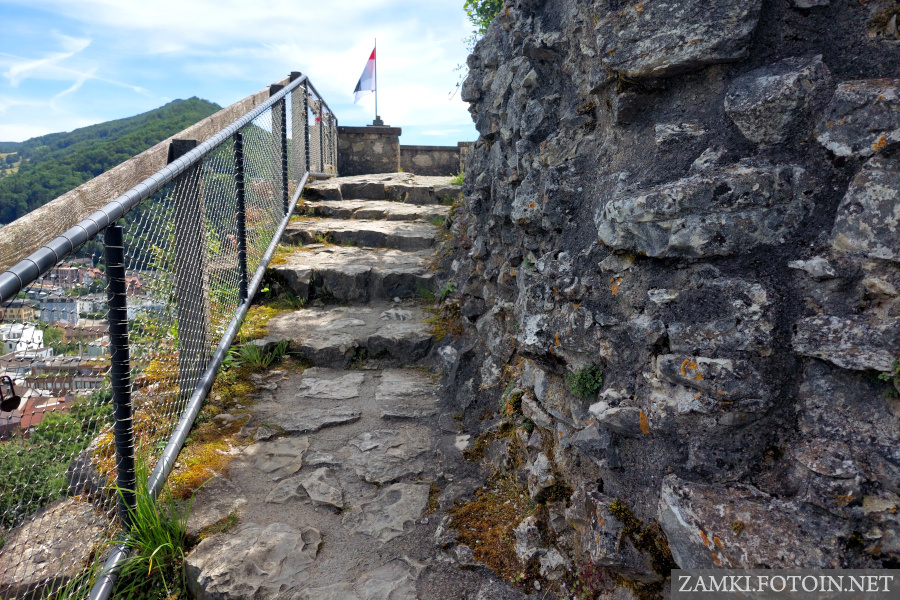 Wejście na taras widokowy w Baden