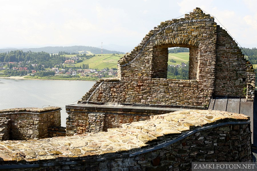 Widok z zamku w Czorsztynie
