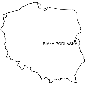 Mapa Zamek Radziwiłłów w Białej Podlaskiej