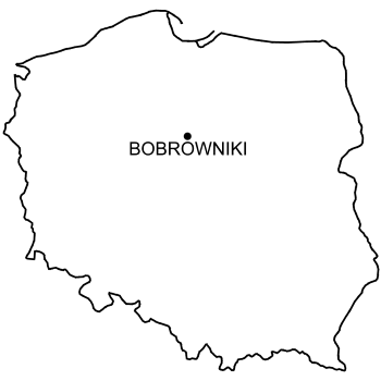 Mapa Zamek w Bobrownikach