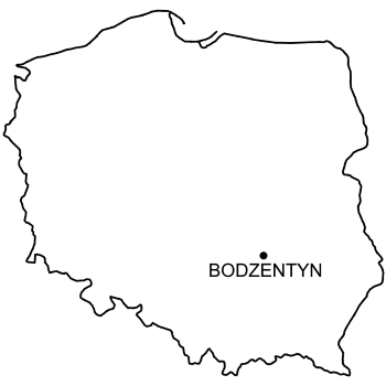 Mapa Zamek w Bodzentynie