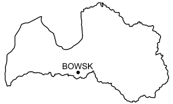 Mapa Zamek w Bowsku