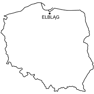 Mapa Zamek w Elblągu