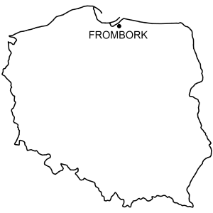 Mapa Wzgórze katedralne we Fromborku