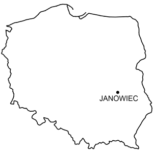 Mapa Zamek w Janowcu