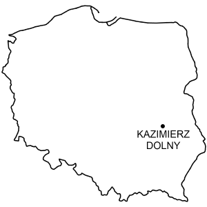 Mapa Zamek w Kazimierzu Dolnym