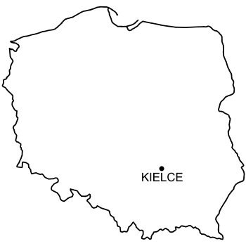 Mapa Pałac biskupów krakowskich w Kielcach