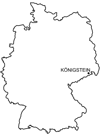 Mapa Twierdza Königstein