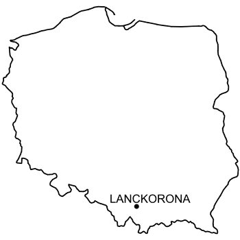 Mapa Zamek w Lanckoronie