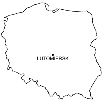 Mapa Zamek w Lutomiersku