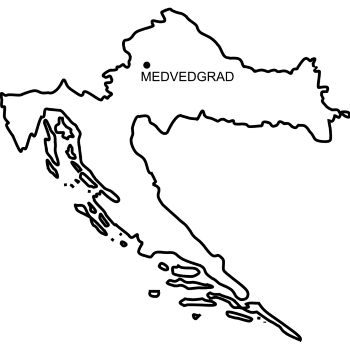 Mapa Zamek Medvedgrad