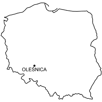 Mapa Zamek w Oleśnicy