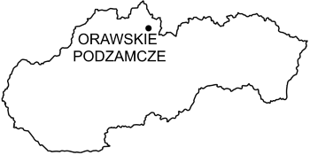 Mapa Zamek Orawski