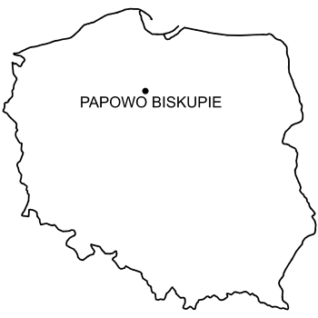 Mapa Zamek w Papowie Biskupim