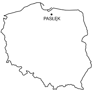 Mapa Zamek w Pasłęku