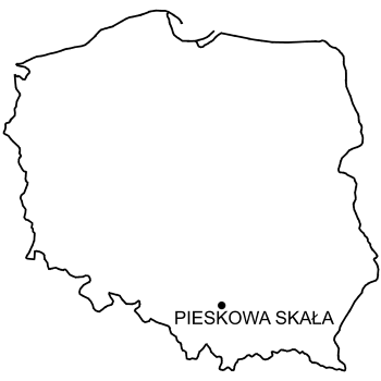 Mapa Zamek Pieskowa Skała