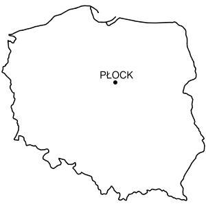 Mapa Zamek w Płocku