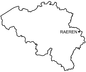 Mapa Zamek Raeren