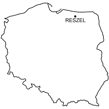 Mapa Zamek w Reszlu