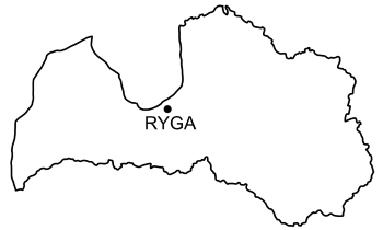 Mapa Zamek w Rydze