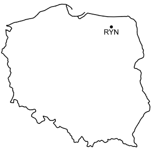 Mapa Zamek w Rynie