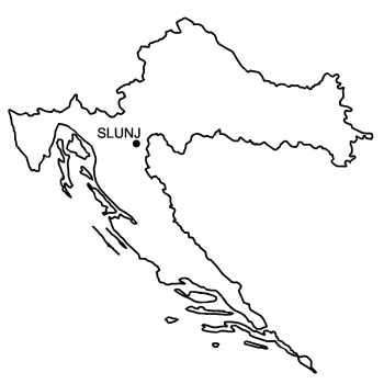 Mapa Zamek Slunj