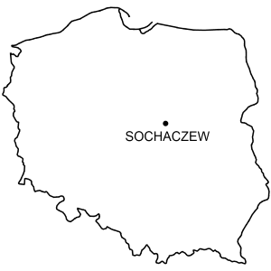 Mapa Zamek w Sochaczewie