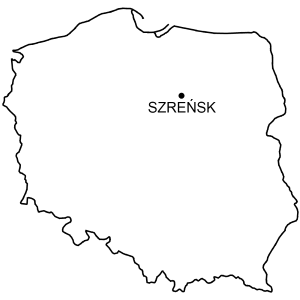 Mapa Zamek w Szreńsku
