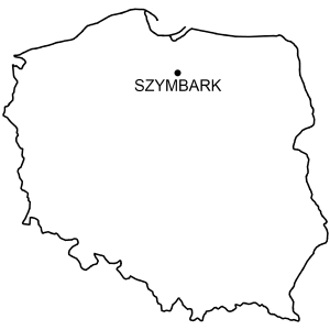 Mapa Zamek w Szymbarku