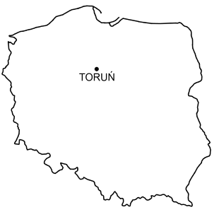 Mapa Zamek w Toruniu