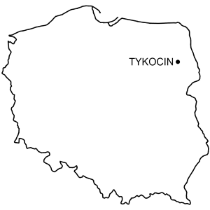 Mapa Zamek w Tykocinie