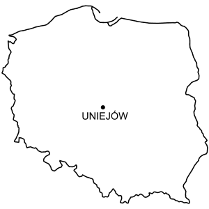 Mapa Zamek w Uniejowie