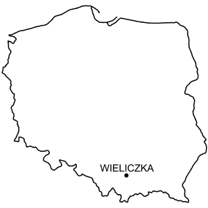 Mapa Zamek w Wieliczce