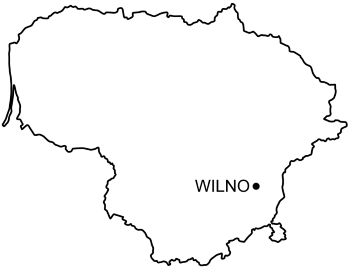 Mapa Zamek Górny w Wilnie