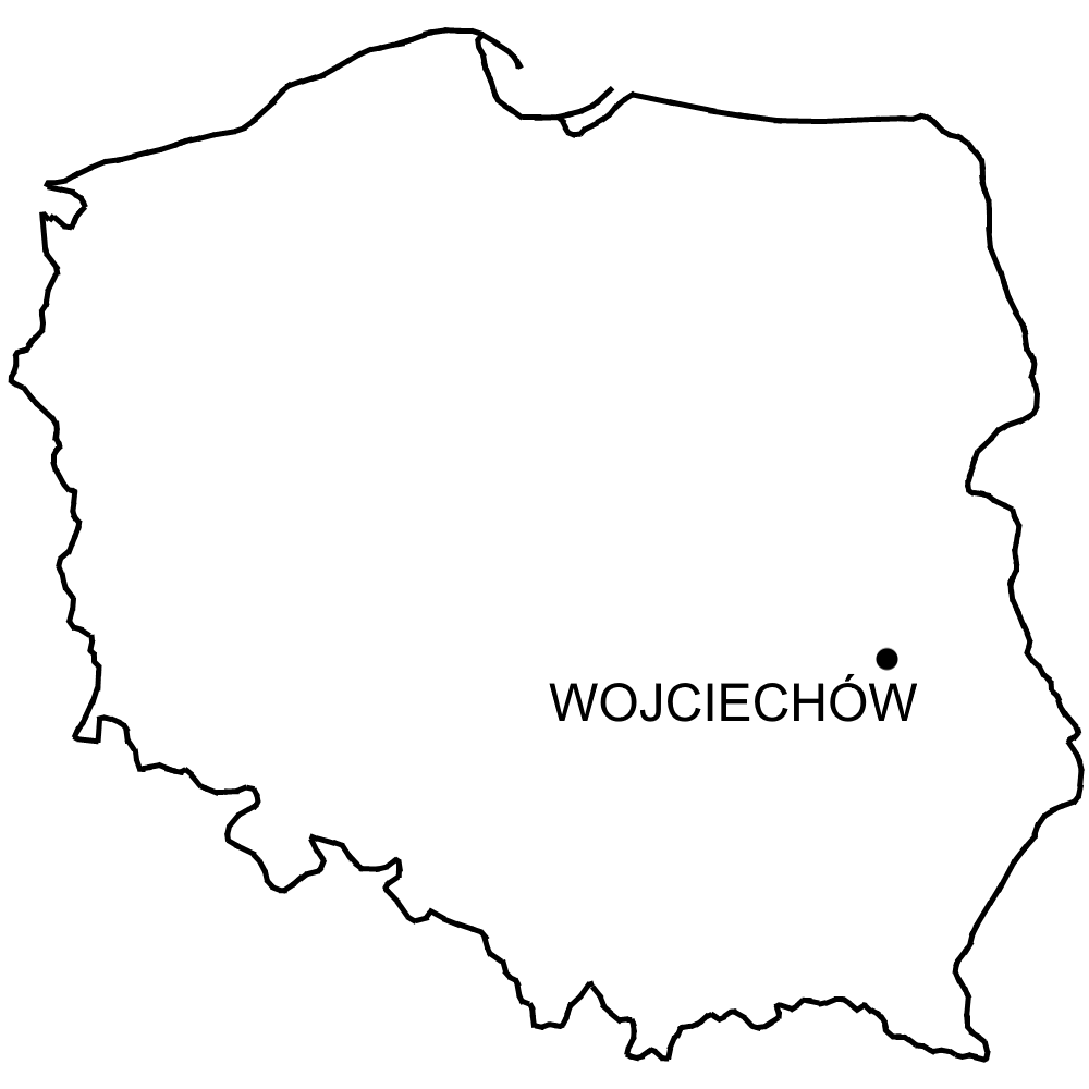 Mapa Zamek w Wojciechowie